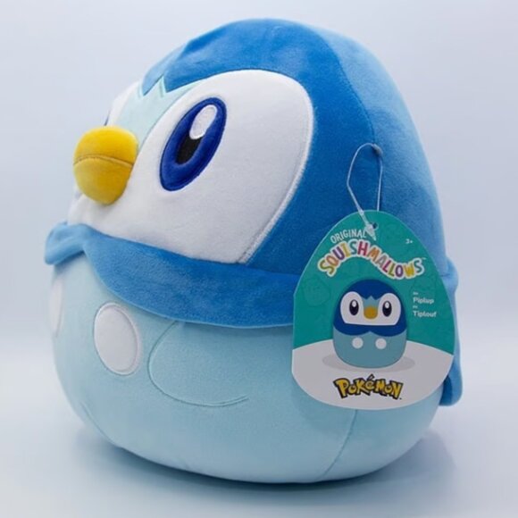 10" Piplup Pokemon Squishmallows Edition Jazzwares KellyToy Plush Toy BNWT - Picture 3 of 7